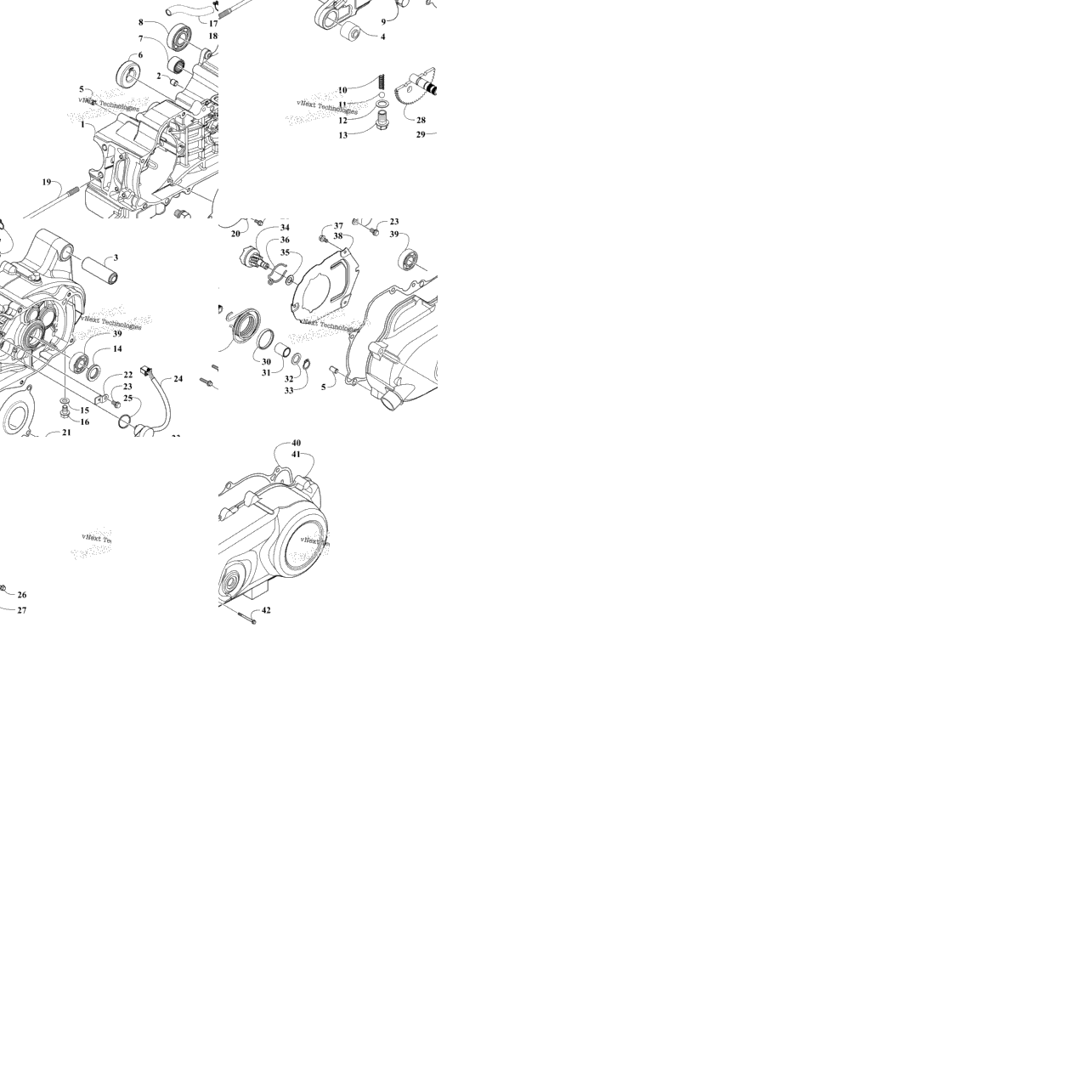 Left Crankcase And Cover Assembly