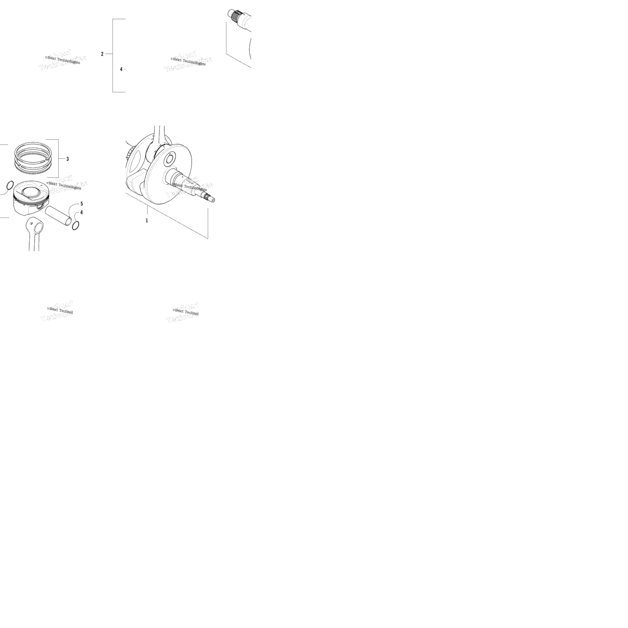 Crankshaft And Piston Assembly