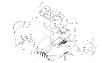 Front Rack, Body Panel, And Headlight Assemblies