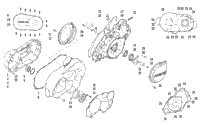Clutch/V-Belt/Magneto Cover Assembly
