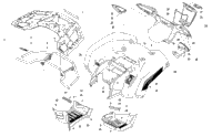 Rear Rack, Body Panel, Footwell, And Taillight Assemblies