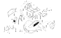 Front Rack, Body Panel, And Headlight Assemblies