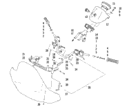 Handlebar And Windshield Assembly