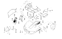 Front Rack, Body Panel, And Headlight Assemblies