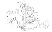 Front Rack, Body Panel, And Headlight Assemblies
