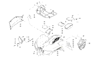 Front Rack, Body Panel, And Headlight Assemblies