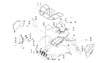 Front Rack, Body Panel, And Headlight Assemblies