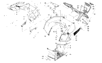 Rear Rack, Body Panel, Footwell, And Taillight Assemblies