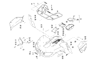 Front Rack, Body Panel, And Headlight Assemblies