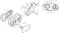 Clutch/V-Belt/Magneto Cover Assembly