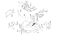 Front Rack, Body Panel, And Headlight Assemblies