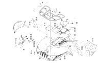 Front Rack, Body Panel, And Headlight Assemblies
