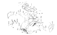 Front Rack, Body Panel, And Headlight Assemblies