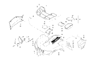 Front Rack, Body Panel, And Headlight Assemblies