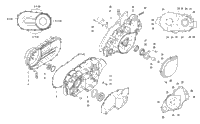 Clutch/V-Belt/Magneto Cover Assembly