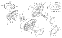 Clutch/V-Belt/Magneto Cover Assembly