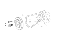 Drive Pulley And Alternator Belt Assembly