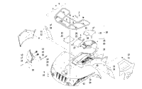 Front Rack, Body Panel, And Headlight Assemblies