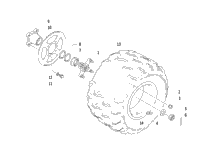 Left Rear Wheel Assembly