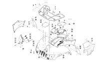 Front Rack, Body Panel, And Headlight Assemblies