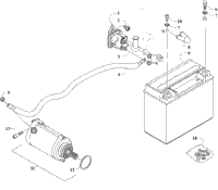 Battery And Starter Assembly