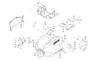 Front Rack, Body Panel, And Headlight Assemblies