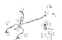 Hydraulic Brake Hose And Hand Brake Assembly