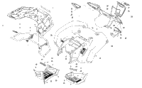 Rear Rack, Body Panel, Footwell, And Taillight Assemblies
