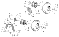 Wheel, Tire, And Suspension Assembly