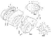 Clutch/V-Belt/Magneto Cover Assembly