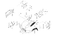Front Rack, Body Panel, And Headlight Assemblies