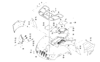 Front Rack, Body Panel, And Headlight Assemblies