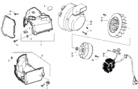 Stator, Flywheel, And Engine Shroud Assemblies