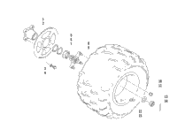 Left Rear Wheel Assembly