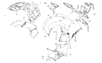 Rear Rack, Body Panel, Footwell, And Taillight Assemblies