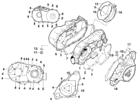 Clutch/V-Belt/Magneto Cover Assembly