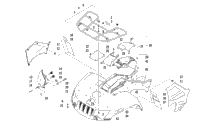 Front Rack, Body Panel, And Headlight Assemblies