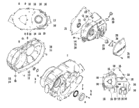 Clutch/V-Belt/Magneto Cover Assembly