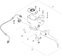 Hydraulic Hand Brake Assembly