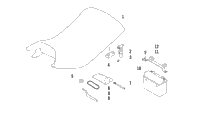 Seat, Battery, And Tool Kit Assemblies