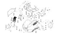 Front Rack, Body Panel, And Headlight Assemblies