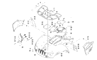 Front Rack, Body Panel, And Headlight Assemblies
