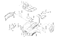 Front Rack, Body Panel, And Headlight Assemblies