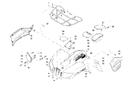 Front Rack, Body Panel, And Headlight Assemblies