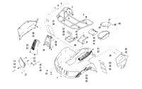 Front Rack, Body Panel, And Headlight Assemblies