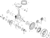 Crankshaft Balancer And Starter Gear Assemblies