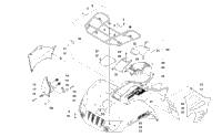 Front Rack, Body Panel, And Headlight Assemblies