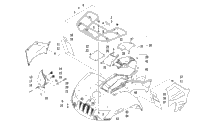 Front Rack, Body Panel, And Headlight Assemblies