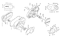 Clutch/V-Belt/Magneto Cover Assembly