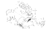 Front Rack, Body Panel, And Headlight Assemblies